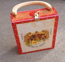 Load image into Gallery viewer, Vintage Handmade Authentic Cigar Box Purse Kargo Fresh