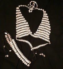 Load image into Gallery viewer, Vintage Handmade Cowrie Shell Bikini Bra and Belt Kargo Fresh