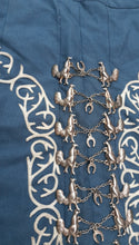 Load image into Gallery viewer, Vintage Handmade Maxi Skirt With Silver Rooster Charms Kargo Fresh