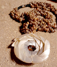 Load image into Gallery viewer, Vintage Handmade Sea Shell and Tigers Eye Multi Strand Necklace Kargo Fresh