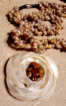 Load image into Gallery viewer, Vintage Handmade Sea Shell and Tigers Eye Multi Strand Necklace Kargo Fresh