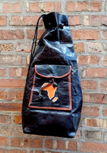 Load image into Gallery viewer, Vintage Handmade Turag Africa Leather Bookbag Kargo Fresh