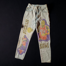 Load image into Gallery viewer, Vintage Judy & Kevin Custom painted Jean's 80s Kargo Fresh