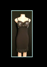 Load image into Gallery viewer, Vintage Lapis Silk Slip Dress Size Small Kargo Fresh
