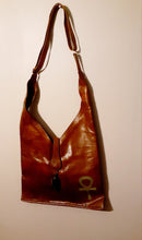 Load image into Gallery viewer, Vintage Large Leather Ankh Crossbody Kargo Fresh