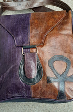 Load image into Gallery viewer, Vintage Leather Ankh Crossbody Kargo Fresh