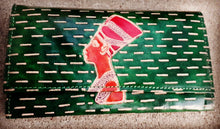Load image into Gallery viewer, Vintage Leather Queen Nefertiti Bi Fold Wallet Kargo Fresh