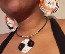 Load image into Gallery viewer, Vintage Maasai Tribal Collar and Earrings Set Kargo Fresh