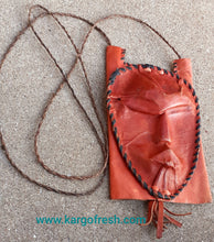 Load image into Gallery viewer, Vintage Mens Handmade Leather Africa Neck Pouch Kargo Fresh