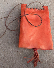 Load image into Gallery viewer, Vintage Mens Handmade Leather Africa Neck Pouch Kargo Fresh