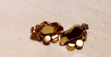 Load image into Gallery viewer, Vintage Monet Gold Mini Dangle Clip on Earrings Kargo Fresh