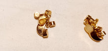 Load image into Gallery viewer, Vintage Monet Gold Mini Dangle Clip on Earrings Kargo Fresh