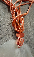 Load image into Gallery viewer, Vintage Natural Abalone Shell and Wood Bead Necklace Kargo Fresh