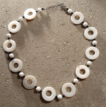 Load image into Gallery viewer, Vintage Natural Polished Pearl and Crystal Necklace and clip on earrings Kargo Fresh