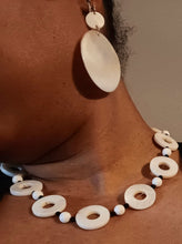 Load image into Gallery viewer, Vintage Natural Polished Pearl and Crystal Necklace and clip on earrings Kargo Fresh