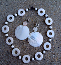 Load image into Gallery viewer, Vintage Natural Polished Pearl and Crystal Necklace and clip on earrings Kargo Fresh