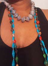 Load image into Gallery viewer, Vintage Paper Bead Layering Necklace Set of 3 Kargo Fresh