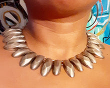 Load image into Gallery viewer, Vintage Rustic Silver Metal Abstract Necklace Kargo Fresh