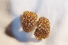 Load image into Gallery viewer, Vintage Sarah Coventry Textured clip on huggie hoops Kargo Fresh