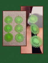 Load image into Gallery viewer, Vintage Style Extra Long Metal Dangle Earrings 8 inch Kargo Fresh