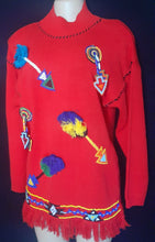 Load image into Gallery viewer, Vintage Victoria Jones Southwestern Sweater Medium Kargo Fresh