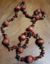 Load image into Gallery viewer, Vintage Wooden Bead Handmade Bohemian Necklace Set of 4 Kargo Fresh