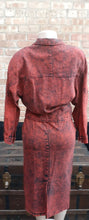 Load image into Gallery viewer, Vintage and rare Designer Norman Mayer Acid Wash Denim Skirt Set Small 1980s Kargo Fresh