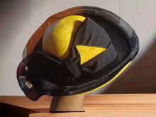Load image into Gallery viewer, Vintage black and yellow derby hat Rare Kargo Fresh