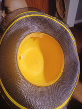 Load image into Gallery viewer, Vintage black and yellow derby hat Rare Kargo Fresh