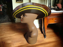 Load image into Gallery viewer, Vintage black and yellow derby hat Rare Kargo Fresh