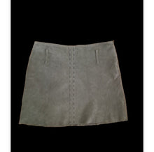 Load image into Gallery viewer, Vintage crochet crop top and vintage suede mini skirt Kargo Fresh