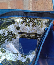 Load image into Gallery viewer, Vintage handmade  Extra large leather Egyptian themed messenger bag Kargo Fresh