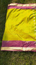 Load image into Gallery viewer, Vintage handmade Indian Silk Sari Gold Embroidered and glass beads Kargo Fresh