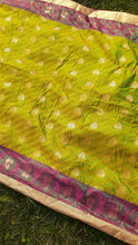 Load image into Gallery viewer, Vintage handmade Indian Silk Sari Gold Embroidered and glass beads Kargo Fresh