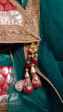 Load image into Gallery viewer, Vintage handmade Silk Indian Choli Sari and Lehenga Set Size Large Kargo Fresh