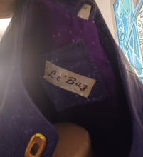 Load image into Gallery viewer, Vintage le baz purple leather skirt suit 14 Kargo Fresh