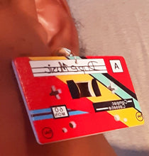 Load image into Gallery viewer, Vintage style Cassette Tape CLIP ON Earrings Kargo Fresh