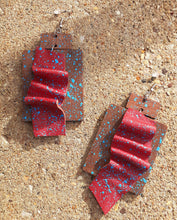 Load image into Gallery viewer, Wood Leather Paint Earrings Kargo Fresh