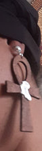 Load image into Gallery viewer, Wooden Ankh & Africa Earrings Kargo Fresh