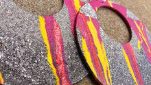 Load image into Gallery viewer, XL Handpainted Wooden Hoop Earrings Kargo Fresh