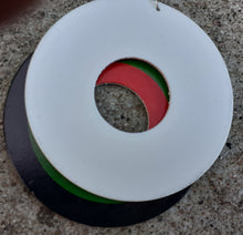 Load image into Gallery viewer, XL Wooden RBG Earrings Kargo Fresh