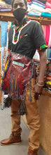 Load image into Gallery viewer, Mens Antique Tuareg Tribesman handpainted leather travel bag