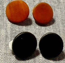 Load image into Gallery viewer, Wooden Stud Clip On Earrings Set