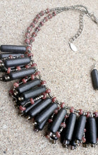 Load image into Gallery viewer, Handmade Wooden Bead Necklace & Earrings Set, Vintage Style