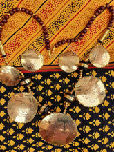 Load image into Gallery viewer, Vintage Brass Gye Nyame Necklace Set, Handmade Senegal Jewelry