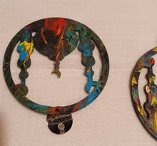 Load image into Gallery viewer, Hand-Painted Wooden Eid Earrings, Lightweight Statement Jewelry