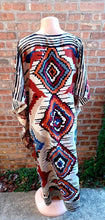 Load image into Gallery viewer, Mudcloth Print Kaftan: Bright Afrocentric One Size, 2XL