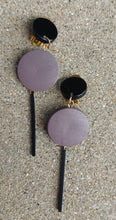 Load image into Gallery viewer, Clip On Wood and Acrylic Minimalist Earrings