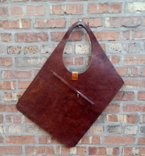 Load image into Gallery viewer, Hand-Dyed Leather Portfolio Bag, Giant XL, Mali Artisan Made