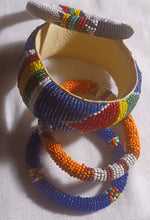 Load image into Gallery viewer, Vintage Maasai Beaded Bangle Set of 4